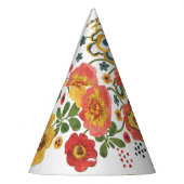 Chapeaux De Fètes Flore stylisée : Aquarelle Design sans joint. (Gauche)