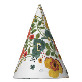 Chapeaux De Fètes Flore stylisée : Aquarelle Design sans joint. (Droite)