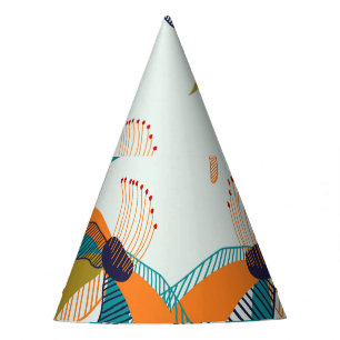 Chapeaux De Fètes Flore tendance : Main tiré scandinave.