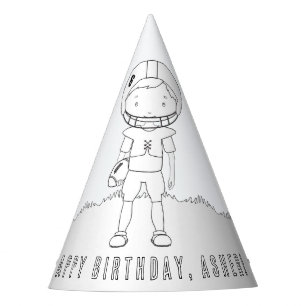 Chapeaux De Fètes Football Anniversaire (Garçon) - Couleur de votre