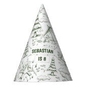 Chapeaux De Fètes Forêt Pins verts Campfire Camping Anniversaire (Devant)