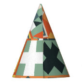 Chapeaux De Fètes Formes géométriques, arrière - plan simple plat. (Dos)