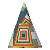 Chapeaux De Fètes Formes géométriques, arrière - plan simple plat. (Droite)