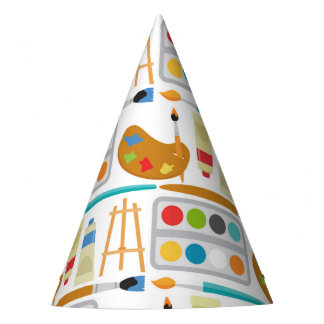 Chapeaux De Fètes Fournitures d'art coloré - Motif de peinture amusa