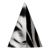 Chapeaux De Fètes Fourre d'impression Zebra (Dos)