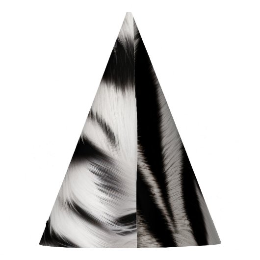 Chapeaux De Fètes Fourre d'impression Zebra (Dos)