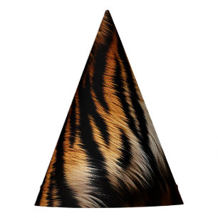 Chapeaux De Fètes Fourrure de tigre noir orange