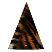 Chapeaux De Fètes Fourrure de tigre noir orange (Gauche)