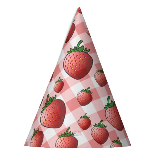 Chapeaux De Fètes Fraise (Gauche)