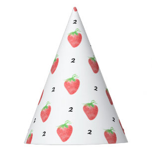 Chapeaux De Fètes Fraise 1er 2e 3e 4e 5e Fille du 6e anniversaire