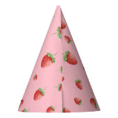 Chapeaux De Fètes Fraise Anniversaire rose (Dos)