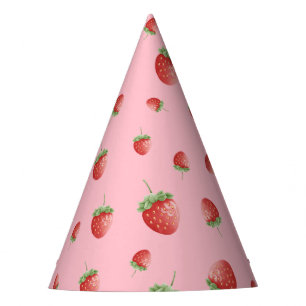 Chapeaux De Fètes Fraise Anniversaire rose