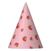 Chapeaux De Fètes Fraise Anniversaire rose (Gauche)