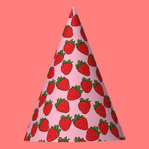 Chapeaux De Fètes Fraise Anniversaire Thème de fête