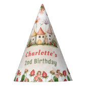 Chapeaux De Fètes Fraise enchantée jardin fée anniversaire (Devant)