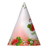 Chapeaux De Fètes Fraise UNE fête d'anniversaire (Gauche)