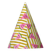 Chapeaux De Fètes Fun and Cute Summer Watermelon fête d'anniversaire (Dos)