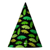 Chapeaux De Fètes Fun Banana Leaf Tropical Anniversaire Motif (Gauche)