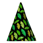 Chapeaux De Fètes Fun Banana Leaf Tropical Anniversaire Motif (Droite)