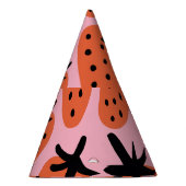 Chapeaux De Fètes Fun fraise, design artisanal sans couture. (Droite)