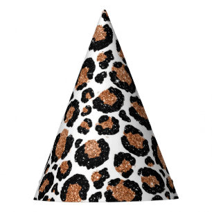 Chapeaux De Fètes Fun Wild Cheetah Motif Jungle fête d'anniversaire