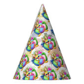 Chapeaux De Fètes Funny Bunny biting an Easter Egg (Gauche)