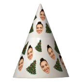 Chapeaux De Fètes Funny Custom Christmas Party Hat with Your Face  (Devant)