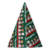 Chapeaux De Fètes Funny Dog Choir Singing Xmas Carol Pug Pun Cartoon (Dos)