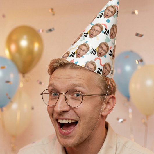 Chapeaux De Fètes Funny Face Custom Photo Party Hat