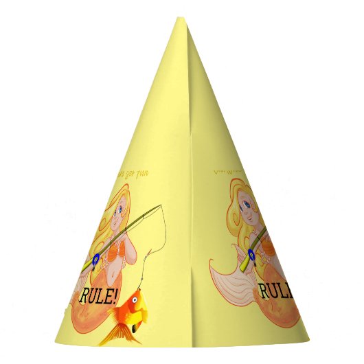 Chapeaux De Fètes Funny Pêche Fille Sirène Thunder_Cove (Dos)