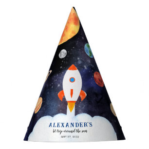 Chapeaux De Fètes Galaxy Planètes Space Rocket Anniversaire de enfan
