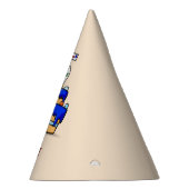 Chapeaux De Fètes Garçon 5e anniversaire, 5 sur Gâteau bleu doux (Droite)