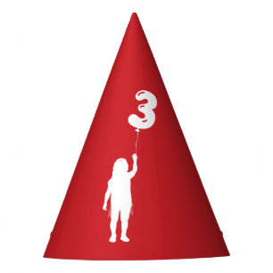 Chapeaux De Fètes Garçon rouge Upsherin avec 3 balles
