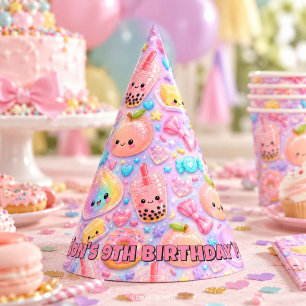 Chapeaux De Fètes Gâteau d'anniversaire Squishies Beignet au Beurre