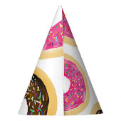 Chapeaux De Fètes Gâteaux Donuts Rose & Marron avec Décorations Mode (Dos)