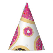 Chapeaux De Fètes Gâteaux Donuts Rose & Marron avec Décorations Mode (Gauche)
