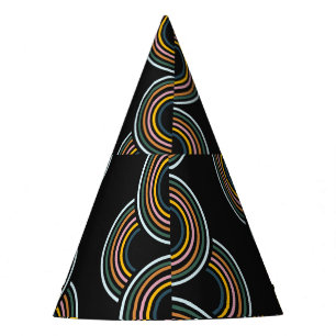 Chapeaux De Fètes Geo Stripe : Design Vintage tendance