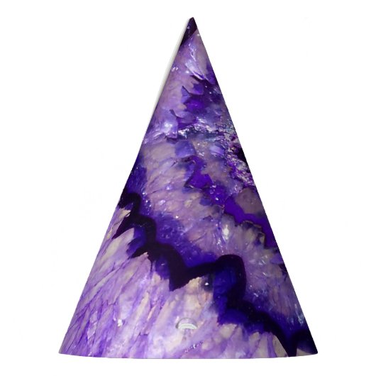 Chapeaux De Fètes Géode d'âge violet de plumes (Gauche)