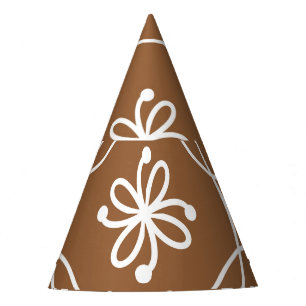 Chapeaux De Fètes Géométrique florale : motif d'art vintage.