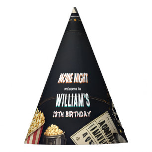 Chapeaux De Fètes Get boy Camping Popcorn Film Nuit 13e anniversaire