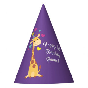 Chapeaux De Fètes Giraffe Anniversaire de enfant Party Cute