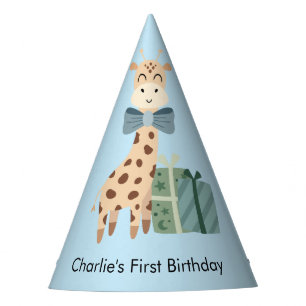 Chapeaux De Fètes Giraffe d'animal de fête avec cadeaux, Anniversair