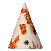 Chapeaux De Fètes Giraffe de dessin : Floral Savanna Motif (Droite)