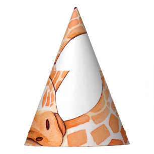 Chapeaux De Fètes Giraffe dormante : Aquarelle douce