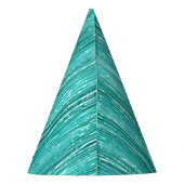 Chapeaux De Fètes Girly Aqua Mint Glam Tinsel Stripes (Dos)