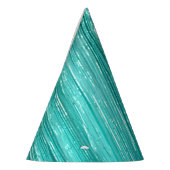 Chapeaux De Fètes Girly Aqua Mint Glam Tinsel Stripes (Gauche)
