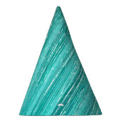 Chapeaux De Fètes Girly Aqua Mint Glam Tinsel Stripes (Droite)
