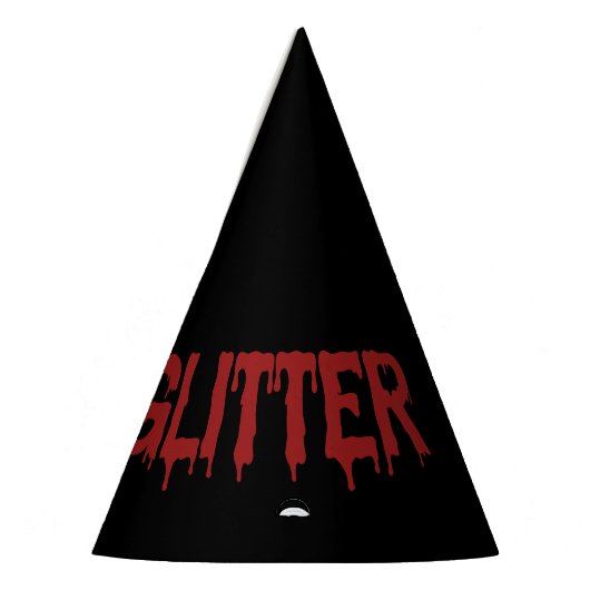 Chapeaux De Fètes Glitter en typographie de Blood (Gauche)