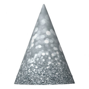 Chapeaux De Fètes Glitter Princess Silver Sparkle Glamour