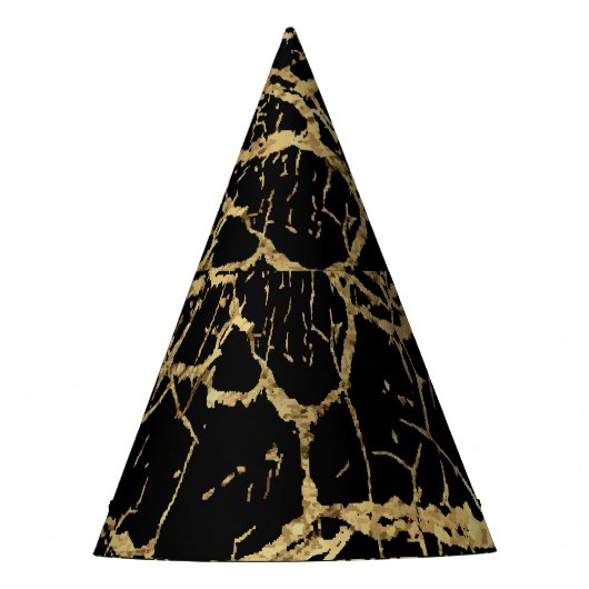 Chapeaux De Fètes Gold Marbling Texture : Elément Design Luxe (Devant)